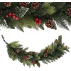 Image de KADAX Guirlande de pin, guirlande décorative, 115 cm de long, guirlande de Noël artificielle en film PVC, décoration de cheminée, décoration de Noël (danse)