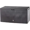 Image de KADAX Caisse de jardin, 114 x 47 x 59,4 cm, en plastique, 290 l, avec poignées et fermeture, pour ranger les coussins, 290 l, marron foncé