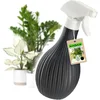 Image de KADAX Flacon pulvérisateur d'eau en plastique de 600 ml avec récipient à billes, pulvérisateur d'eau vide pour nettoyage de la maison, jardin, coiffeur, plantes et fleurs (anthracite)