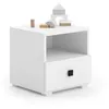 Image de Kobi Table de Chevet Emi Blanc Noir