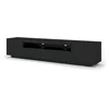 Image de BIM Furniture Aura Meuble TV bas universel 200 cm à suspendre ou à poser sous meuble TV - Buffet hi-fi - Noir mat sans LED