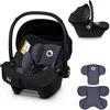 Image de LIONELO ASTRID i-Size Siège Auto Pour Enfants 40-87 cm, Porte-Bébé Groupe 0+, Montage Dos à la Route, 3-Punktowe, Ceintures de Sécurité à 3 Points, Protection Latérale, Insert Dri-Seat (Black)