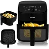 Image de Zeegma Knapper Chef - Friteuse Sans Huile, 6,5 L - Cuisine Saine avec 10 Programmes Automatiques, Puissance 1600W, Chauffage en 60s, Nettoyage Facile, Sécurité Maximale, Écran Tactile LCD