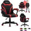 Image de huzaro Ranger Mesh Chaise Gaming Ergonomique pour Enfant, Chaise de Bureau Enfant Respirante avec accoudoirs, Hauteur réglable 6 cm, Soutien du Dos, idéale pour Enfants 80 150 cm, siège Stable Rouge