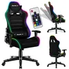 Image de huzaro Ranger 6.0 RVB Tissu | Eclairage LED | Chaise Gaming | Jusqu'à 130 kg | Réglable Appuie-tête Soutien Lombaire Ergonomique | Noir
