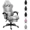 Image de huzaro Force 4.7 Chaise Gamer | Ergonomique | Charge maximale - 140kg | Double Inclinaison | Accoudoirs | Coussin Lombaire | Tissu Huge Mesh | Repose-Pieds | Blanc