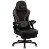 Image de huzaro Force 4.6 | Chaise Gaming | Design Ergonomique | Parfait pour Un Post PC Gamer | Repose-Pieds | Fonction Bascule | Appuie-tête réglable | Charge Max 130 kg | Tissu Noir