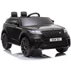 Image de Voiture à batterie Velar 12 V, roues en caoutchouc et télécommande parentale, couleur noire peinte