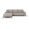 Image de Canapé dangle convertible réversible + coffre de rangement - Tissu Beige - L 289 x P 94/188 x H 88 cm - INDIAN