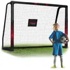 Image de Neo-Sport But de Football pour Enfants et Adultes avec Housse de Protection 180 x 120 x 60 cm Noir/Rouge à Pois