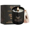Image de CRYSTALLOVE Bougie Parfumée en Verre - Bougie Naturelle de Soja à l'obsidienne noire et à l'oud - Bougie - Bougie Cadeau pour Femme et Homme- 220g - Bougie longue durée pour la maison