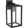 Image de EDO Applique Murale Extérieure GAIA T Noire IP44 - Luminaire d'Extérieur Étanche en Aluminium avec Douille 1xE27 - Lampe Murale pour Jardin, Terrasse, Façade, Balcon, Garage
