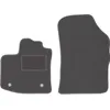 Image de Wielganizator Tapis de Sol Avant en Graphite en Velours pour Dacia Dokker (2013-) Mini fourgonnette Tapis de Sol en Graphite Couleur Graphite Set de 2 pièces Parfaitement ajustées