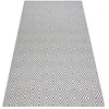 Image de rugsx Tapis SISAL Flat Intérieur Extérieur - Moderne et résistant - pour Salon, Balcon, terrasse - Motif Carrés Diamants - Gris/Crème 200x290 cm