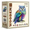 Image de WOODEN.CITY Puzzles en Bois Tendance Hibou 150 pièces   Puzzles en Bois Vibrant pour Adultes   Puzzles Difficiles en Bois en Forme d'animal   Puzzles Uniques en Bois mosaïque pour Adultes
