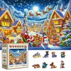 Image de WOODEN.CITY Puzzles de Noël en Bois 1000 pièces   Le Voyage Joyeux du Père Noël   Fabriqué en UE   54 x 39,4 cm