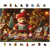 Image de WOODEN.CITY Puzzle de Noël en bois de 1 000 pièces   Ours en peluche de Noël   avec 100 figurines uniques sur le thème des fêtes   Fabriqué en UE   Parfait pour s'amuser en famille et la décoration de