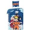 Image de Parure de lit 140x200 cm Marine 100% Coton Housse de Couette + 1 Taie d'Oreiller 65x65 cm NARUTO