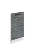 Image de BELINI Habillage de Porte Lave-vaisselle PZ45 | Meuble Lave-vaisselle sans Plan de Travail - Accessoire pour Cuisine - Taille: 1,6 x 45 x 71,5 cm - Couleur: Chêne Glamour
