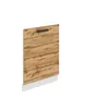 Image de BELINI | Habillage de Porte Lave Vaisselle | Meuble Lave Vaiselle I Accessoire pour Lave-Vaisselle Cuisine | 1,6 x 60 x 71,5 cm I Couleur: chêne wotan