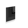 Image de BELINI | Habillage de Porte Lave Vaisselle | Meuble Lave Vaiselle I Accessoire pour Lave-Vaisselle Cuisine | 1,6 x 60 x 71,5 cm I Couleur: Noir très Brillant