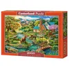 Image de CASTORLAND Castorland C-200931-2 Puzzle de 2000 pièces, Maison idyllique avec Chevaux, Paysage, Vue Rurale, Puzzle pour Adultes