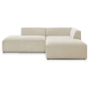 Image de Canapé d'angle beige fixe 3 pl BOBOCHIC MEGEVE