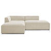 Image de Canapé d'angle beige fixe 3 pl BOBOCHIC MEGEVE