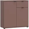 Image de Meuble de rangement - GANYMEDE - 2 portes - 1 tiroir - Terracotta - 801 x 341 x 823 cm