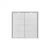 Image de Armoire 2 portes coulissantes ELINA coloris blanc brillant