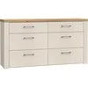 Image de Commode NELLEKE 6 Tiroirs - Décor cachemire et bois - L1563 x P413 x H831 cm
