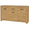 Image de Buffet bas - Décor chêne vieilli - Classique - HAVANNA - L 161 cm