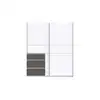 Image de Armoire 2 portes + 3 tiroirs DORIAN