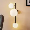 Image de ALDEX Applique murale Dione, à 3 lampes, noire