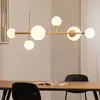 Image de ALDEX Suspension Joel, beige/blanc, à 6 lampes