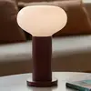 Image de ALDEX Lampe à poser Flo, rouge, Ø 19 cm, verre