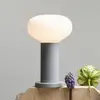 Image de ALDEX Lampe à poser Flo, grise, Ø 19 cm, verre