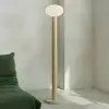 Image de ALDEX Lampe sur pied Flo, beige, hauteur 138 cm, à 1 lampe, verre