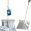 Image de KOTARBAU® Pelle À Neige 50cm avec Manche en Bois Pelle en Aluminium Renforcé avec Manche Ergonomique 139 cm