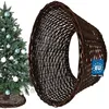 Image de KOTARBAU® Panier de Sapin de noël Ø 60 cm Housse pour Sapin de Noël en Osier Support pour Sapin de Noël en Rotin Naturel Housse Cache Pied Sapin de Noel Osier rotin Sapin Osier Jupe Sapin Cache Sapin
