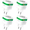 Image de NOUS A7Z Prise Connectée ZigBee avec Suivi Énergie, 16A, Contrôle Vocal & via App, Programmation & Minuterie, Compatible Alexa, Google Home, Home Assistant, Tuya, Hub ZigBee Requis, 4 Pack