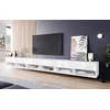 Image de PIASKI Meuble TV 300 cm - Éclairage LED inclus - Grand - Différentes couleurs (Blanc brillant), (LOWA300WW)