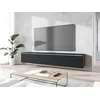 Image de Meuble TV Lowboard D 180 cm, meuble TV, table TV, éclairage LED en option, couleur noire ondulée (sans éclairage LED)