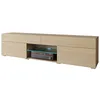 Image de PIASKI Meuble TV Lowboard Carrera 180 cm, meuble TV, plusieurs couleurs, sans éclairage LED (Chêne Gaya)