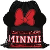 Image de Disney Minnie Mouse Sack/Sac à Dos, Noir et Rouge 32x39 cm