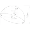 Image de SIGMA Plafonnier Sfera, Ø 50 cm, blanc/doré
