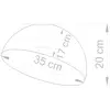 Image de SIGMA Plafonnier Sfera, Ø 35 cm, blanc/doré