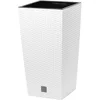 Image de PROSPERPLAST Rato 26,6l Pot avec Insert 26,5 x 26,5 x 50 cm Blanc