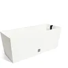 Image de Jardinière rectangulaire 72 litres avec arrosage automatique blanc 80 x 33 x 32 cm