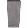 Image de 26,6 L Prosperplast Urbi Square Effect pot haut en plastique avec réservoir en gris clair, 50 (H) x 26,5 (L) x 26,5 (P) cms